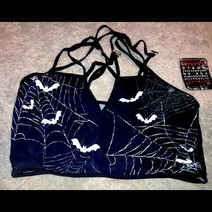 Rat baby goth swimsuit too fast top